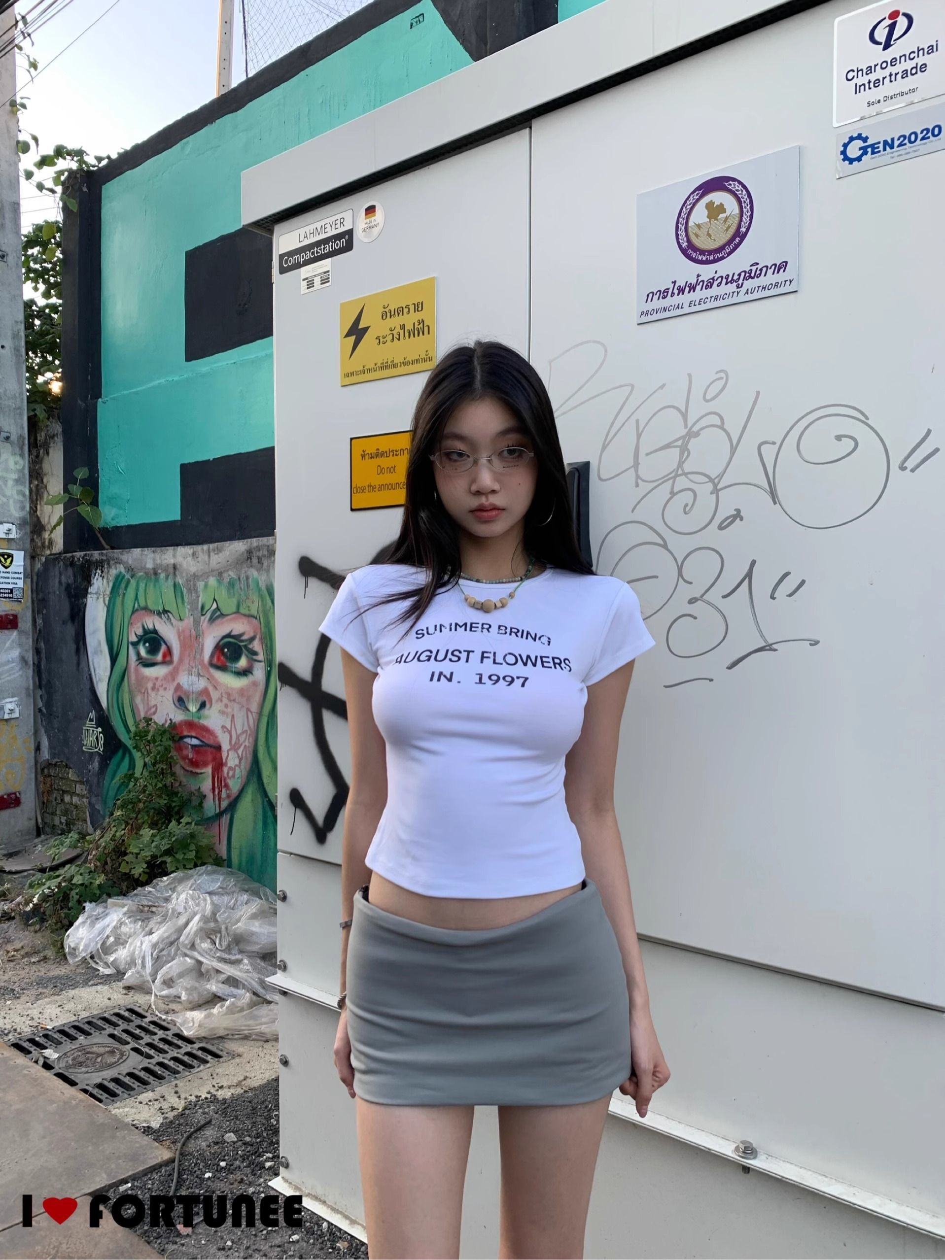 1*1纯棉 高弹力新款夏季短袖短款搭配高腰裤修身显瘦洋气上衣