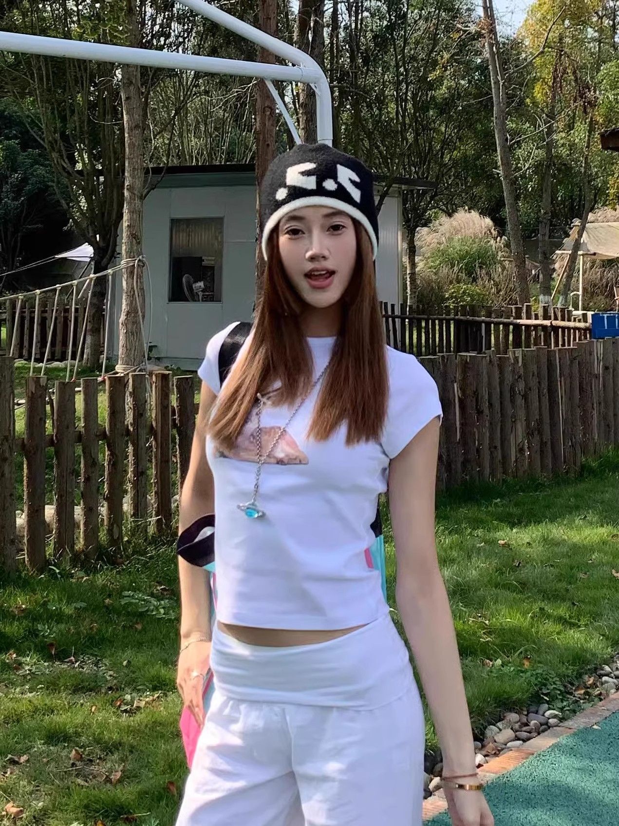 【1*1纯棉 常规款】印花正肩常规短袖 高弹力新款夏季修身显