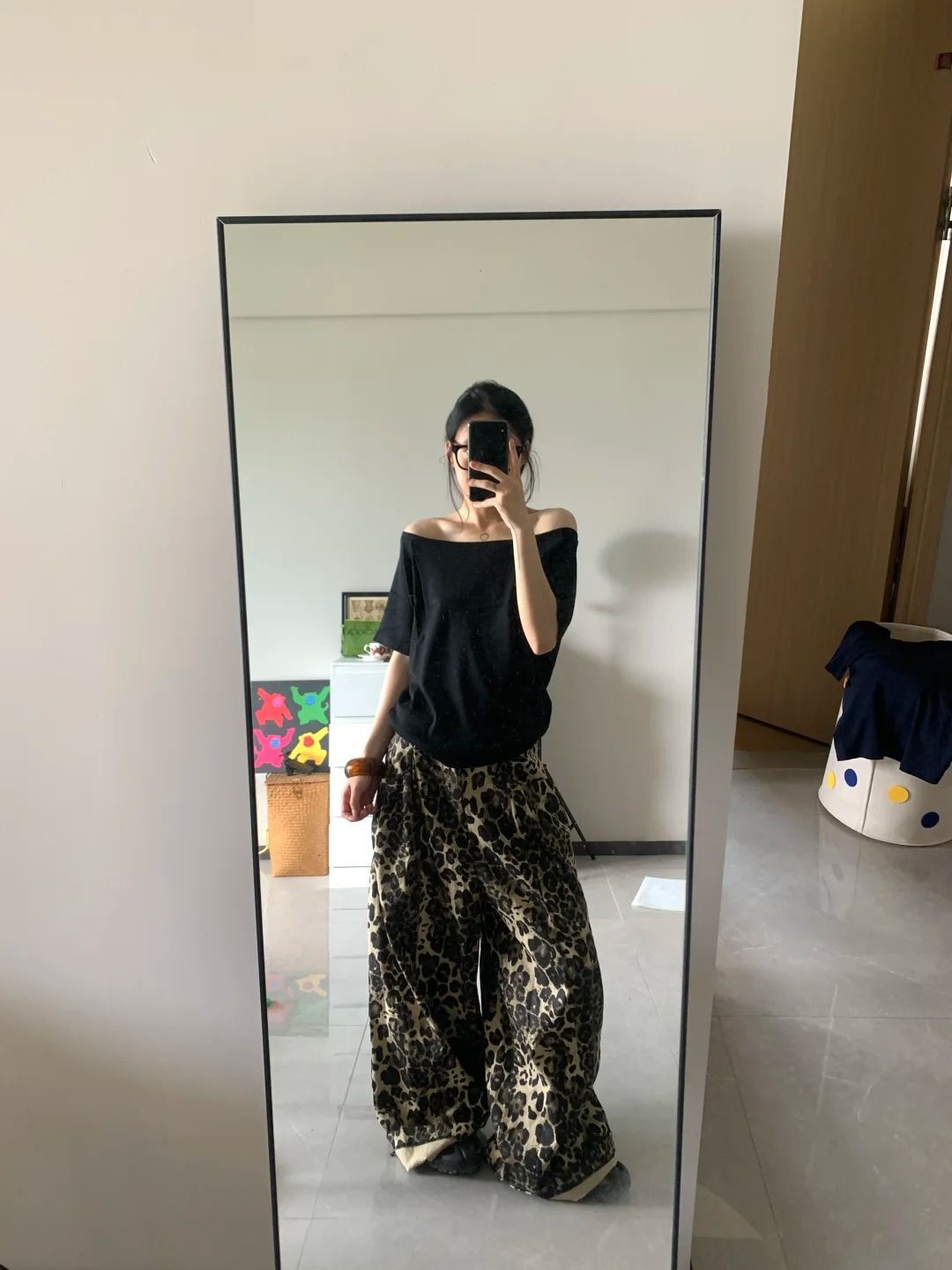 美式复古斜肩短袖t恤女夏季设计感小众宽松露肩辣妹上衣